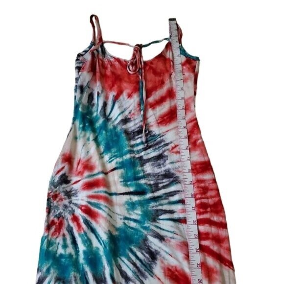 Codigo womens midi Colorful tie dye Dress Sz Small multicolor slid summer - Picture 6 of 10